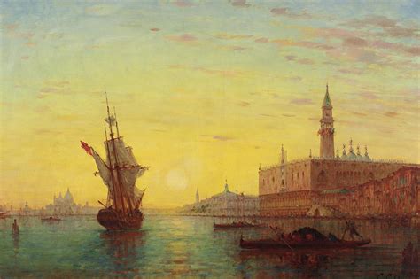 View of the Doges Palace, Venice Painting | Charles Clément Calderon ...