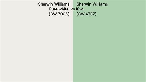 Sherwin Williams Pure White Vs Kiwi Side By Side Comparison