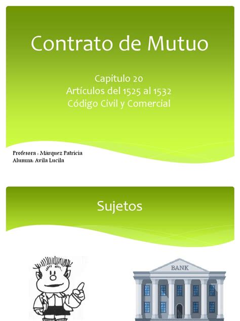 Contrato De Mutuo Pdf