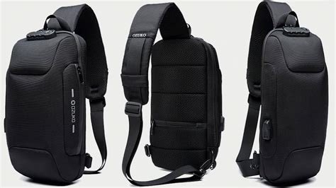 Мужская сумка через плечо OZUKO/men's crossbody bag c AliExpress - YouTube