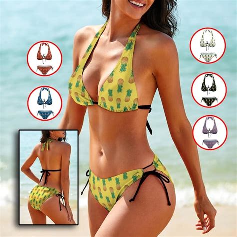 Pineapple Bikini Etsy