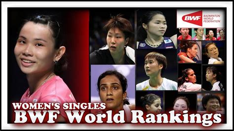 Badminton World Rankings Women S Singles Peringkat Bulutangkis Dunia