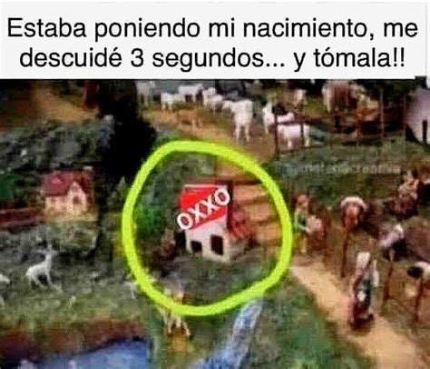 Oxxo Nacimiento Humor Fun Meme Funny Diversión Divertido LOL Niño Dios