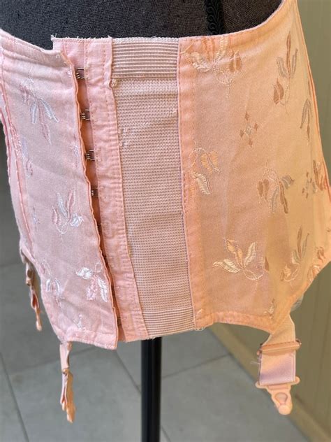 50s Pink Girdle W Garters Vintage Lingerie Naturana Gem