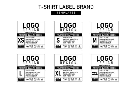 Clothing Label Templates Design 21853491 Vector Art At Vecteezy