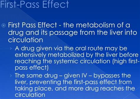 Pharmacology - First Pass Effect | Nursing school studying ...