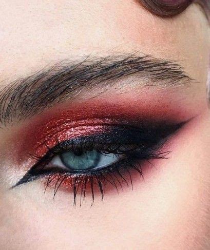 Red Smokey Eye Makeup Nel Trucco Rosso Trucco Occhi Trucco