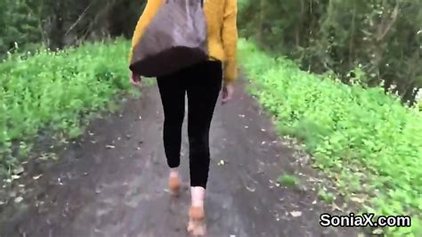 Unfaithful British Milf Lady Sonia Flashes Her Huge Knockers