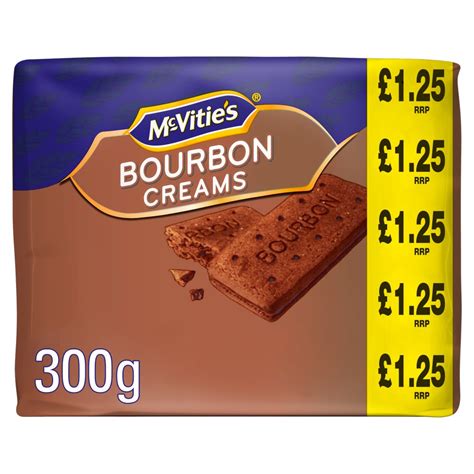 McVitie S Bourbon Cream Biscuits 1 25 PMP 300g Best One