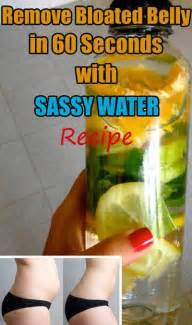 How To Remove Bloated Belly In 60 Seconds With Sassy Water Recipe