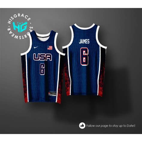 Usa Blue Fiba Hisgrace Concept Quality Full Sublimation Jersey