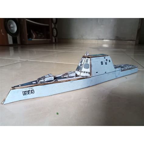 Jual Miniatur Kapal USS Zumwalt Shopee Indonesia