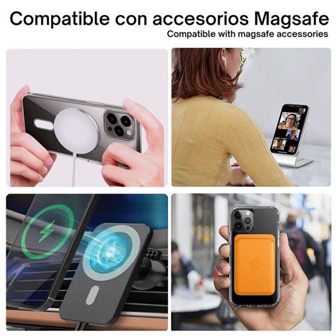 Icoveri Funda Transparente Con C Rculo Magn Tico Integrado Para Iphone