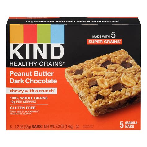 Save On Kind Healthy Grains Granola Bars Peanut Butter Dark Chocolate