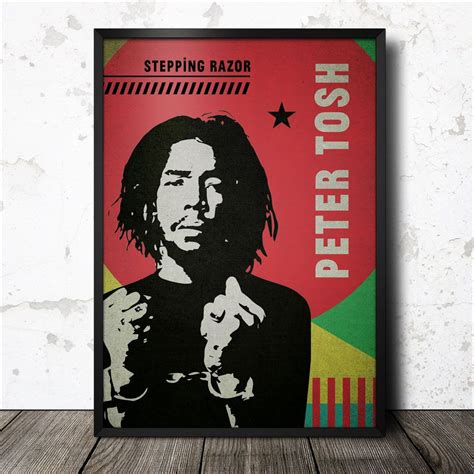 Peter Tosh Reggae Pop Art Poster Pop Art Posters Pop Art Poster Art