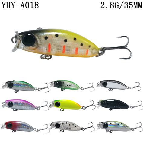 Mm G Slowly Sinking Fishing Lures Mini Minnow Hard Bait Shopee