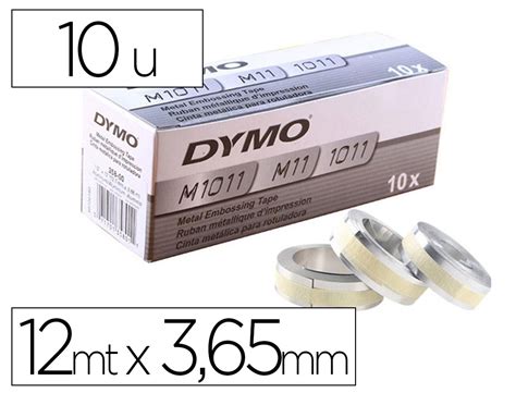 Ideiapack Office FITA DYMO ALUMINIO ADESIVO 12MM X 3 65MT PARA