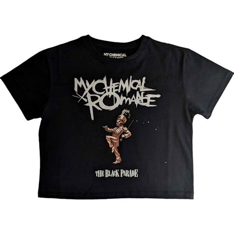 My Chemical Romance The Black Parade Black Womens Crop Top Ã‚Â¦ Eyesore Merch