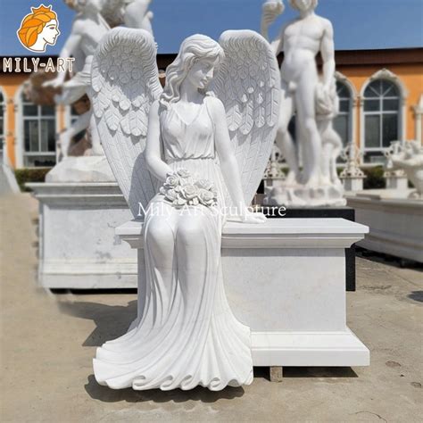 Exquisite Marble Angel Headstone For Timeless Memorial Milystatue