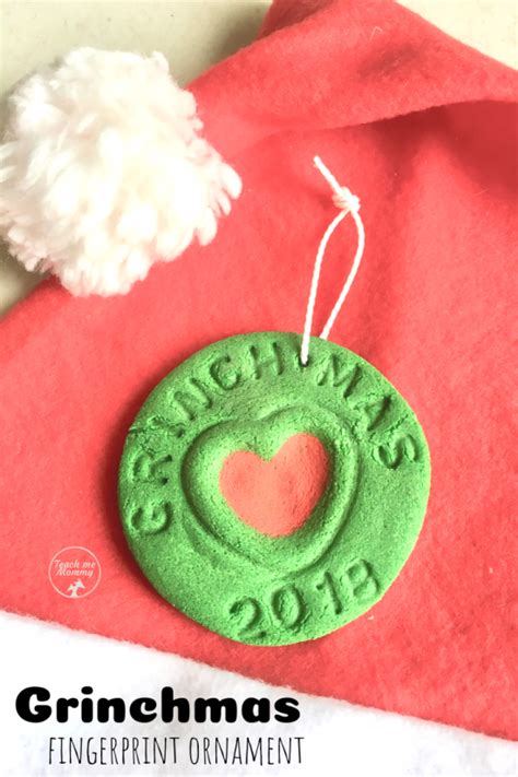 Grinchmas Fingerprint Ornament Teach Me Mommy