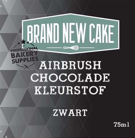 BrandNewCake Airbrush Choco Kleurstof Zwart 75ml Bol