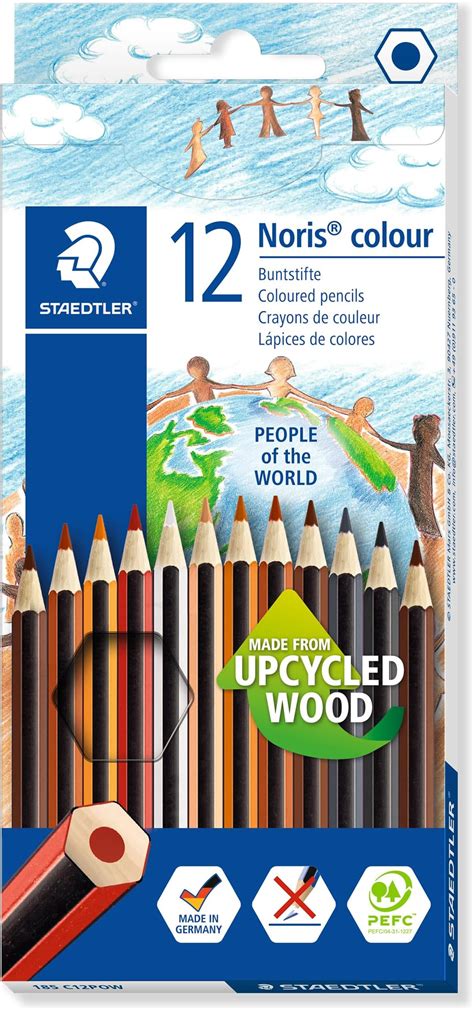 STAEDTLER 185 C12POW Noris Colour Colouring Pencils 12 Assorted