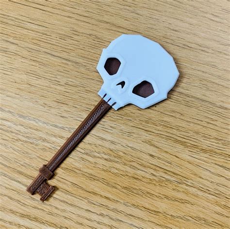 Roblox Doors Game Inspired Skeleton Key 3d Printed Kids Party Favour