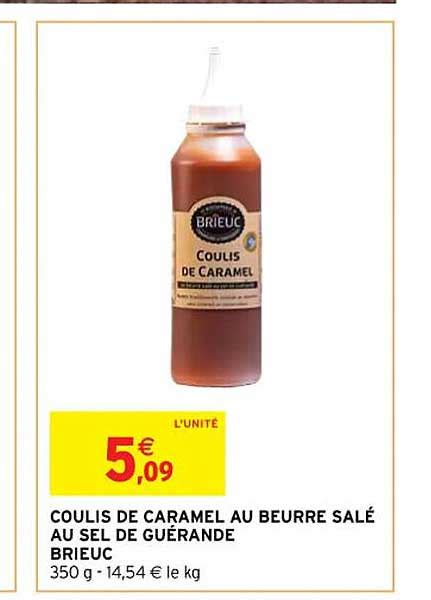 Promo Coulis De Caramel Au Beurre Sal Au Sel De Gu Rande Brieuc Chez