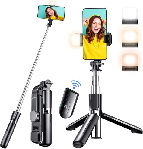 Selfie Stick Tripod Gritin 4 In 1 Extendable Phone Tripod Stand With