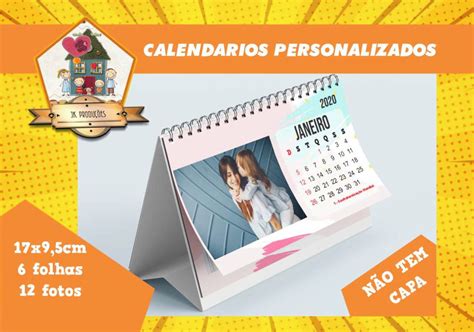 Calend Rio De Mesa Personalizado Elo Produtos Especiais