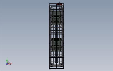 B1 C型连续式升降机solidworks 2018模型图纸下载 懒石网