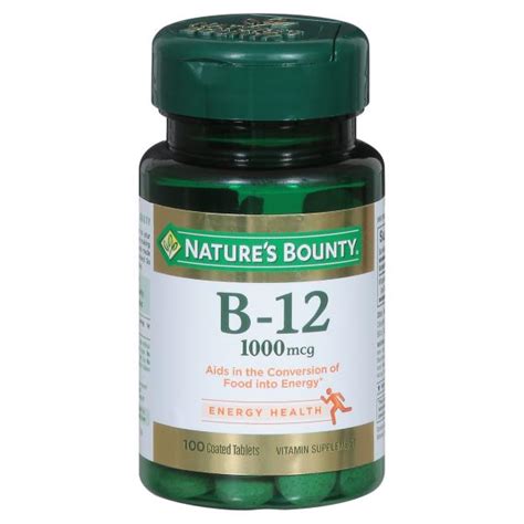 Nature S Bounty Vitamin B Energy Health Mcg Coated Tablets