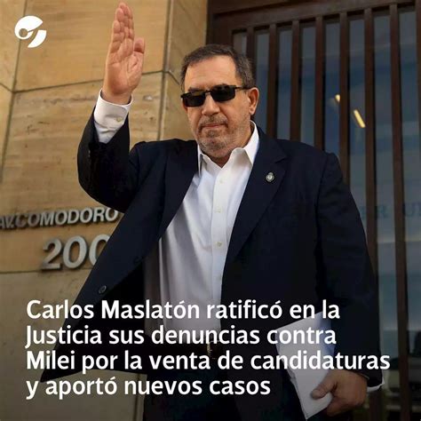 Carlos Maslatón ratificó en la Justicia sus denuncias contra Javier