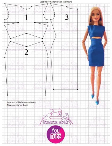 Vestido Con Abertura En La Cintura Para Barbie Ropa Para Mu Ecas