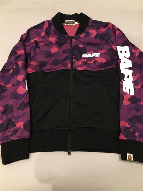 Bape Bape Purple Color 1st Camo Light Jacket | Grailed