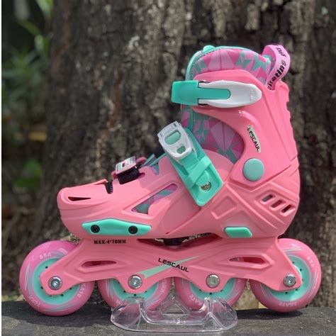 Jual Sepatu Roda Anak Inline Skate Anak Lescaul Pink Bukan Cougar Atau