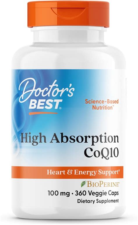 Amazon Doctor S Best High Absorption CoQ10 With BioPerine Gluten