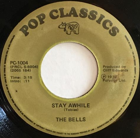 The Bells – Stay Awhile / Fly Little White Dove, Fly (1973, Vinyl) - Discogs