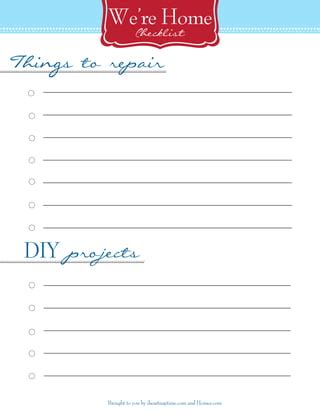 New Home Unpacking Checklist - Free Printable | PDF