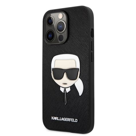 Karl Lagerfeld PU Saffiano Karl Head Zadní Kryt pro iPhone 13 Pro Max