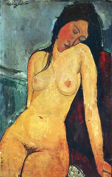 Seated Female Nude 1916 Amedeo Modigliani WikiArt Org