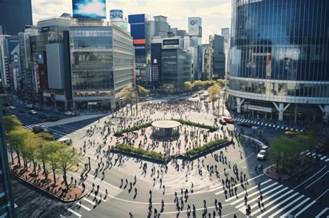 Premium Photo TOKYO JAPAN APR 8 2022 View Of Shibuya Crossing One Of