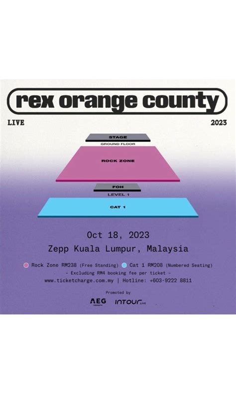 Wts Rex Orange County Rock Zone Ticket Tickets Vouchers Event