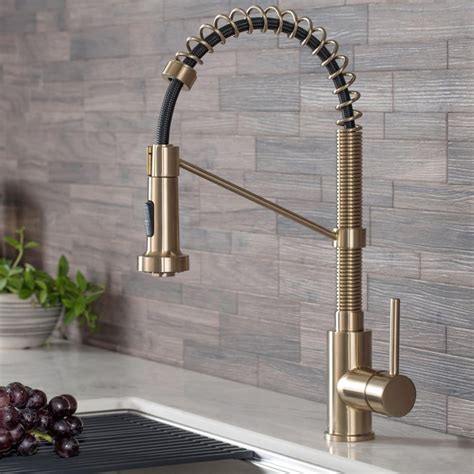 Kraus Bolden Single Handle Pull Down Sprayer Kitchen Faucet With Dual Function Sprayhead In