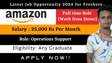 Earn Upto Rs Per Month Amazon Is Hiring Freshers Work From Home