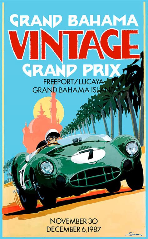 Vintage Race Car Posters