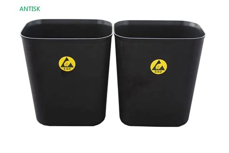 Cleanroom 15L Permanent Anti Static ESD Plastic Waste Bin ESD Waste