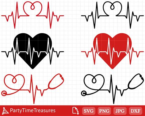 Nurse Svg Stethoscope Svg Ekg Svg Heart Svg Medical Svg Etsy Images