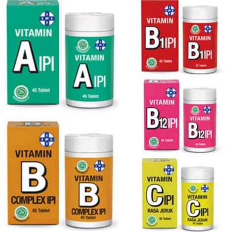 Jual Vitamin A B B B Complex C D D K Mineral Calcium Ipi