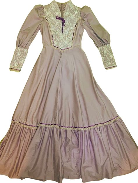 Vintage 70s Gunne Sax Style Lilac Prairie Dress By Gunne Sax Shop